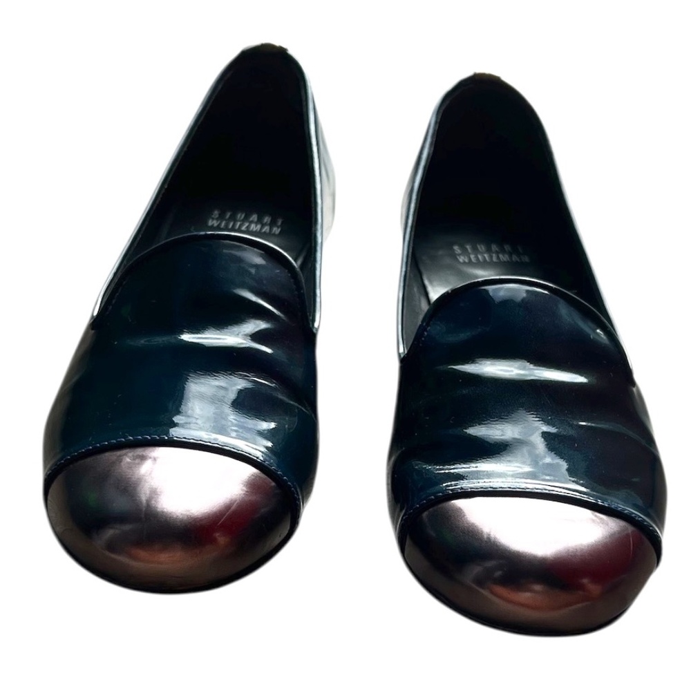 Stuart Weitzman Women's Royal Blue Loafers Patent Leather Patent Leather Size 6M